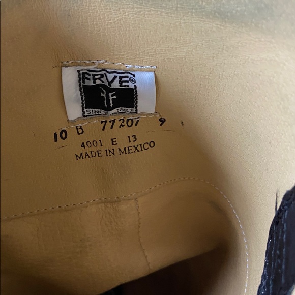 FRYE Black Leather Boots. Size 10B - Picture 8 of 8